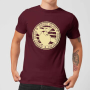 Johnny Bravo Sports Badge Men's T-Shirt - Burgundy - XS - Burgundy
