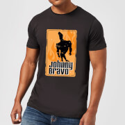 Johnny Bravo Fire Men's T-Shirt - Black - XS - Noir