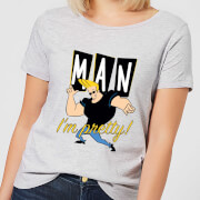 Cartoon Network Johnny Bravo Man Im Pretty Womens T Shirt Grey S cartoon network kopen in de aanbieding
