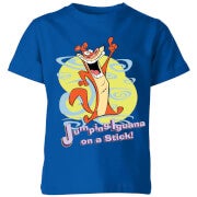 I Am Weasel Jumping Iguana On A Stick Kids' T-Shirt - Royal Blue - 9-10 Jahre - Royal Blue