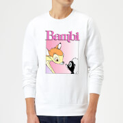Image of Disney Bambi Nice To Meet You Sweatshirt - White - S - White