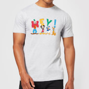 Disney Mickey Mouse Hey Mens T Shirt Grey Xl disney kopen in de aanbieding