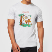 Image of Disney Bambi Tilted Up Men's T-Shirt - Grey - S - Grey