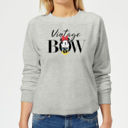 Disney Minnie Mouse Vintage Bow Womens Sweatshirt Grey M disney kopen in de aanbieding