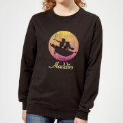 Disney Aladdin Flying Sunset Womens Sweatshirt Black Xl disney kopen in de aanbieding