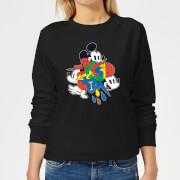 Disney Mickey Mouse Vintage Arrows Womens Sweatshirt Black 4Xl disney kopen in de aanbieding