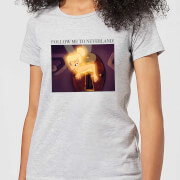 Disney Tinkerbell Follow Me To Neverland Womens T Shirt Grey 5Xl disney kopen in de aanbieding