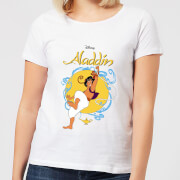 Image of Disney Aladdin Rope Swing Women's T-Shirt - White - S - White