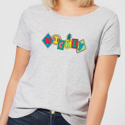 Disney Mickey Fruit Blocks Womens T Shirt Grey 4Xl disney kopen in de aanbieding