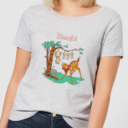 Image of Disney Bambi Tilted Up Women's T-Shirt - Grey - S - Grey