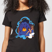 Image of Disney Aladdin Cave Of Wonders Women's T-Shirt - Black - S - Black