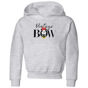 Disney Minnie Mouse Vintage Bow Kids Hoodie Grey 11 12 Years disney kopen in de aanbieding