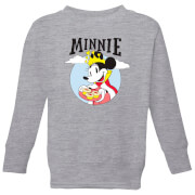 Disney Mickey Mouse Queen Minnie Kids Sweatshirt Grey 9 10 Years disney kopen in de aanbieding