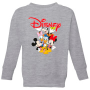 Mickey Mouse Disney Crew Kids Sweatshirt Grey 5 6 Years disney kopen in de aanbieding