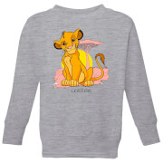 Disney Lion King Simba Pastel Kids Sweatshirt Grey 9 10 Years disney kopen in de aanbieding