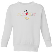 Disney Mickey Mouse Wording Kids Sweatshirt White 9 10 Years disney kopen in de aanbieding