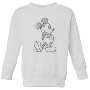 Disney Mickey Mouse Sketch Kids Sweatshirt White 5 6 Years disney kopen in de aanbieding