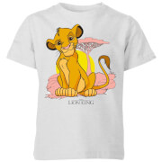 Disney Lion King Simba Pastel Kids T Shirt Grey 11 12 Years disney kopen in de aanbieding