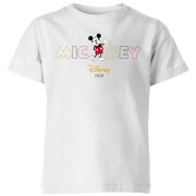 Disney Mickey Mouse Wording Kids T Shirt White 11 12 Years disney kopen in de aanbieding
