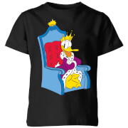 Disney King Donald Kids T Shirt Black 9 10 Years disney kopen in de aanbieding