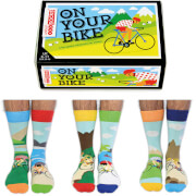 Image of United Oddsocks Men's On Your Bike Socks Gift Set (UK 6-11)