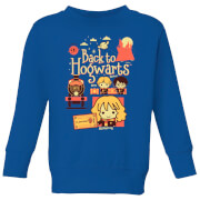 Harry Potter Kids Back To Hogwarts Sweatshirt Royal Blue 11 12 Years harry potter kopen in de aanbieding