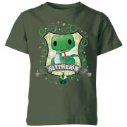Harry Potter Kids Slytherin Crest T Shirt Forest Green 11 12 Years harry potter kopen in de aanbieding
