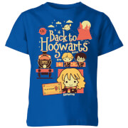 Harry Potter Kids Back To Hogwarts T Shirt Royal Blue 5 6 Years harry potter kopen in de aanbieding