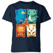 Harry Potter Kids Hogwarts Houses T Shirt Navy 11 12 Years harry potter kopen in de aanbieding