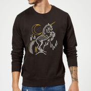 Harry Potter Unicorn Sweatshirt Black M harry potter kopen in de aanbieding