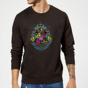 Harry Potter Hogwarts Neon Crest Sweatshirt Black 4Xl harry potter kopen in de aanbieding