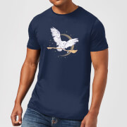Harry Potter Hedwig Broom Mens T Shirt Navy Xxl harry potter kopen in de aanbieding