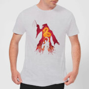 Harry Potter Dumbledore Voldermort Mens T Shirt Grey 3Xl harry potter kopen in de aanbieding