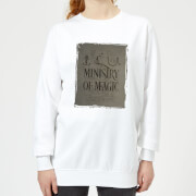 Harry Potter Ministry Of Magic Womens Sweatshirt White 3Xl harry potter kopen in de aanbieding