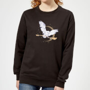 Harry Potter Hedwig Broom Womens Sweatshirt Black 4Xl harry potter kopen in de aanbieding
