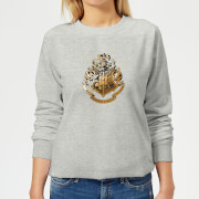 Harry Potter Star Hogwarts Gold Crest Womens Sweatshirt Grey 3Xl harry potter kopen in de aanbieding