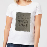 Harry Potter Ministry Of Magic Womens T Shirt White 3Xl harry potter kopen in de aanbieding