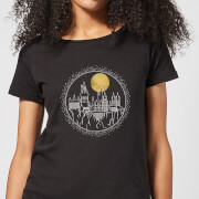 Harry Potter Hogwarts Castle Moon Womens T Shirt Black 5Xl harry potter kopen in de aanbieding