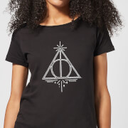 Harry Potter Deathly Hallows Womens T Shirt Black Xs harry potter kopen in de aanbieding
