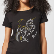 Harry Potter Unicorn Womens T Shirt Black S harry potter kopen in de aanbieding