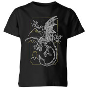 Harry Potter Hungarian Horntail Dragon Kids T Shirt Black 9 10 Years harry potter kopen in de aanbieding