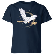 Harry Potter Hedwig Broom Kids T Shirt Navy 9 10 Years harry potter kopen in de aanbieding Harry Potter Hedwig Broom Kids T Shirt Navy 9 10 Years harry potter kopen in de aanbieding