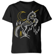 Harry Potter Unicorn Kids T Shirt Black 9 10 Years harry potter kopen in de aanbieding