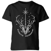 Harry Potter Expecto Patronum Kids T Shirt Black 11 12 Years harry potter kopen in de aanbieding