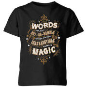 Harry Potter Words Are In My Not So Humble Opinion Kids T Shirt Black 11 12 Years harry potter kopen in de aanbieding Harry Potter Words Are In My Not So Humble Opinion Kids T Shirt Black 11 12 Years harry potter kopen in de aanbieding