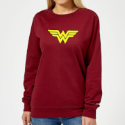 Justice League Wonder Woman Logo Womens Sweatshirt Burgundy Xxl justice league kopen in de aanbieding