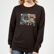 Justice League Crisis On Infinite Earths Cover Womens Sweatshirt Black Xs justice league kopen in de aanbieding