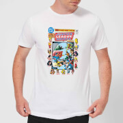 Justice League Crisis On Earth Prime Cover Mens T Shirt White L justice league kopen in de aanbieding