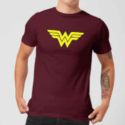Justice League Wonder Woman Logo Mens T Shirt Burgundy L justice league kopen in de aanbieding