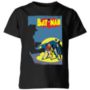 Batman Cover Kids T Shirt Black 3 4 Years batman kopen in de aanbieding